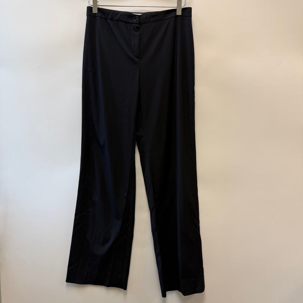 Armani Collezioni Black Wool Silk Dress Trouser Pants Sz 6